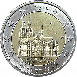 2 Euro 2011 Large Obverse coin