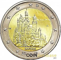 2 Euro 2012 Large Obverse coin