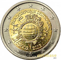 2 Euro 2012 Large Obverse coin