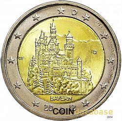 2 Euro 2012 Large Obverse coin