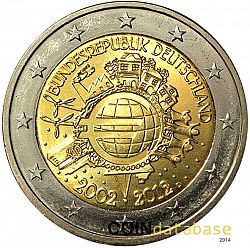 2 Euro 2012 Large Obverse coin