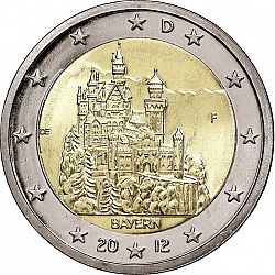 2 Euro 2012 Large Obverse coin