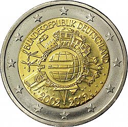 2 Euro 2012 Large Obverse coin