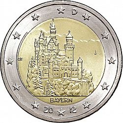 2 Euro 2012 Large Obverse coin