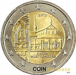 2 Euro 2013 Large Obverse coin