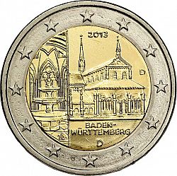 2 Euro 2013 Large Obverse coin