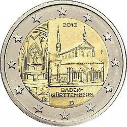 2 Euro 2013 Large Obverse coin