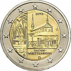 2 Euro 2013 Large Obverse coin