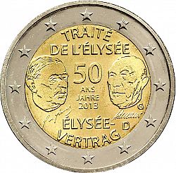 2 Euro 2013 Large Obverse coin