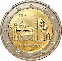 2 Euro 2014 Large Obverse coin