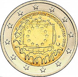 2 Euro 2015 Large Obverse coin