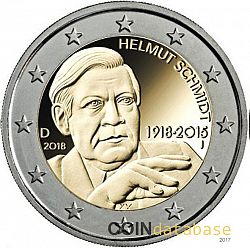 2 Euro 2018 Large Obverse coin