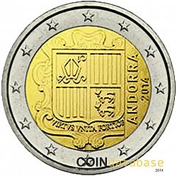 2 Euro 2014 Large Obverse coin