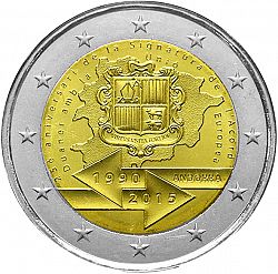 2 Euro 2015 Large Obverse coin