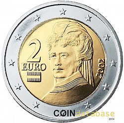 2 Euro 2002 Large Obverse coin