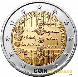 2 Euro 2005 Large Obverse coin