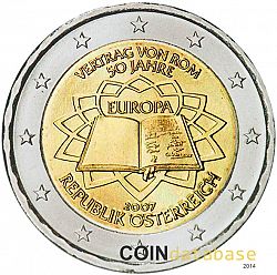 2 Euro 2007 Large Obverse coin