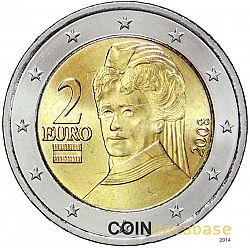 2 Euro 2008 Large Obverse coin