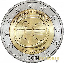2 Euro 2009 Large Obverse coin
