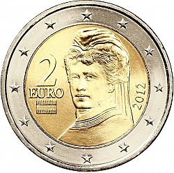 2 Euro 2012 Large Obverse coin