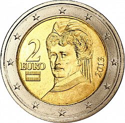 2 Euro 2013 Large Obverse coin