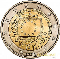 2 Euro 2015 Large Obverse coin