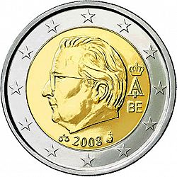 2 Euro 2008 Large Obverse coin