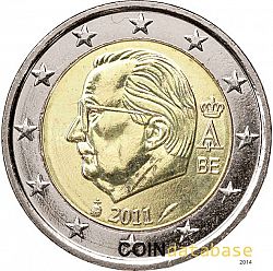 2 Euro 2011 Large Obverse coin