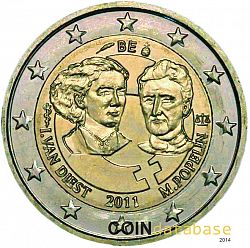 2 Euro 2011 Large Obverse coin