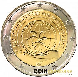 2 Euro 2015 Large Obverse coin