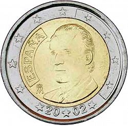 2 Euro 2002 Large Obverse coin