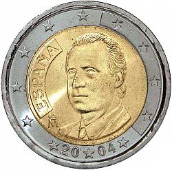 2 Euro 2004 Large Obverse coin