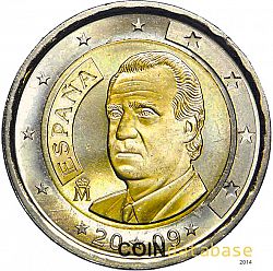 2 Euro 2009 Large Obverse coin