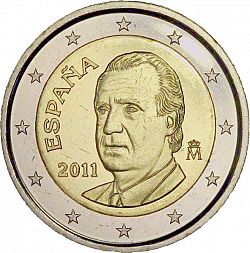 2 Euro 2011 Large Obverse coin