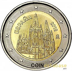 2 Euro 2012 Large Obverse coin