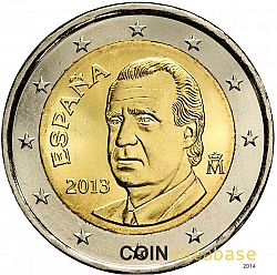 2 Euro 2013 Large Obverse coin