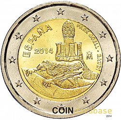 2 Euro 2014 Large Obverse coin