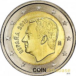 2 Euro 2015 Large Obverse coin