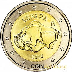 2 Euro 2015 Large Obverse coin