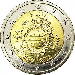 2 Euro 2012 Large Obverse coin