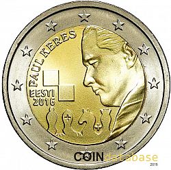 2 Euro 2016 Large Obverse coin