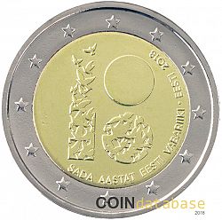 2 Euro 2018 Large Obverse coin