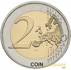 2 Euro 2008 Large Reverse coin