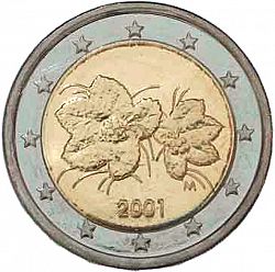 2 Euro 2001 Large Obverse coin