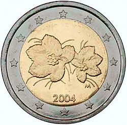 2 Euro 2004 Large Obverse coin