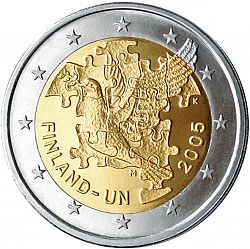 2 Euro 2005 Large Obverse coin