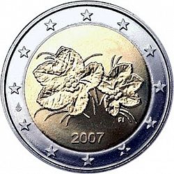 2 Euro 2007 Large Obverse coin