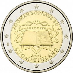 2 Euro 2007 Large Obverse coin