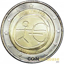 2 Euro 2009 Large Obverse coin