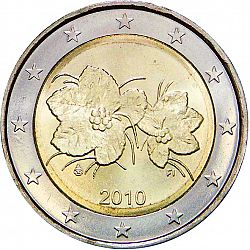 2 Euro 2010 Large Obverse coin